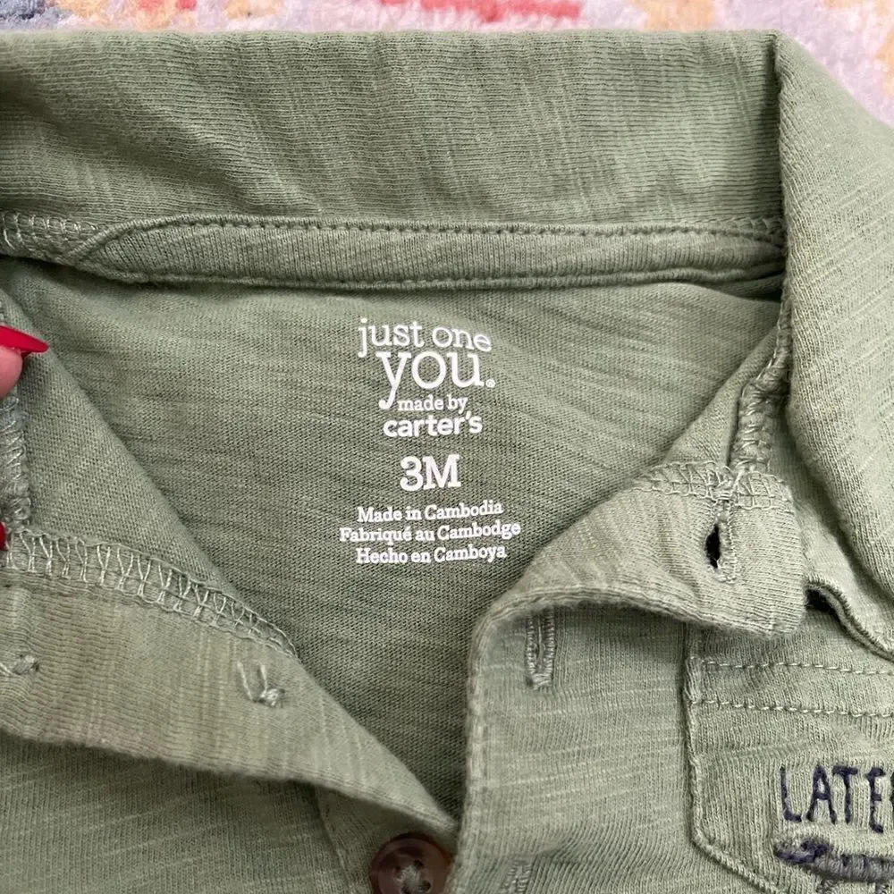 Set of 5 Button Down Shirts 3-6 months